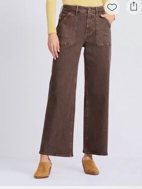 Vigoss Brown Carpenter Baggy Straight Jeans Women’s Relaxed Fit